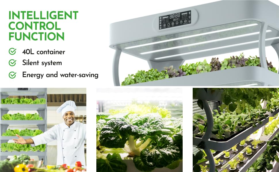Nutraponics Hydroponics Growing System Lettuce Grow Aeroponics Aquaponics Grow Lights Tower Garden